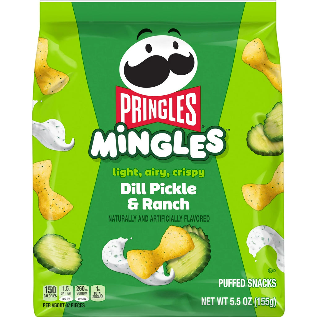 Pringles Mingles Dill Pickle and Ranch Puffed Snacks