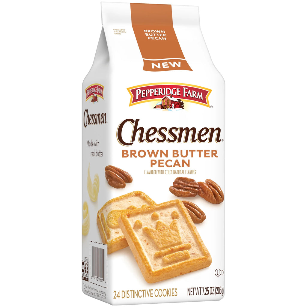 Biscuits Pepperidge Farm Chessmen à la saveur de noix de pécan et beurre noisette – Biscuits américains classiques