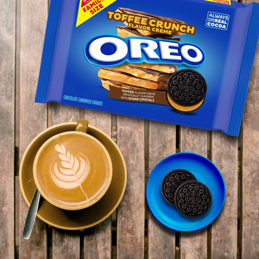 Oreo Toffee Crunch Creme Sandwich Cookies – American Chocolate Cookies with Toffee Flavor