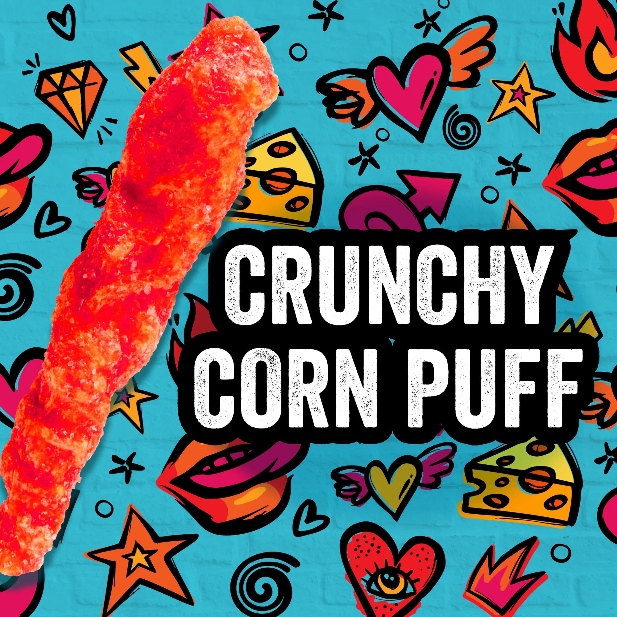 Takis Fuego Pix Crunchy Corn Puff Snack
