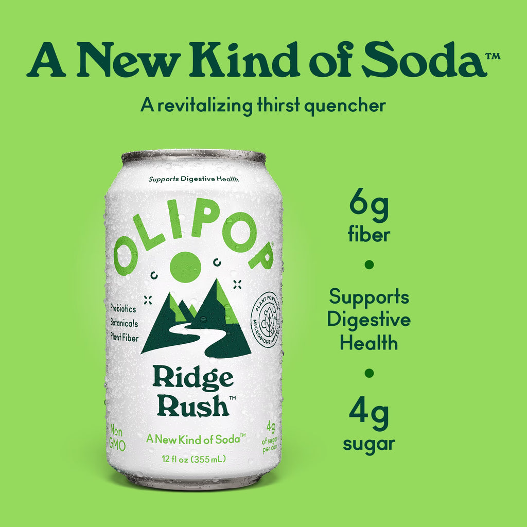 OLIPOP Prebiotic Soda Ridge Rush