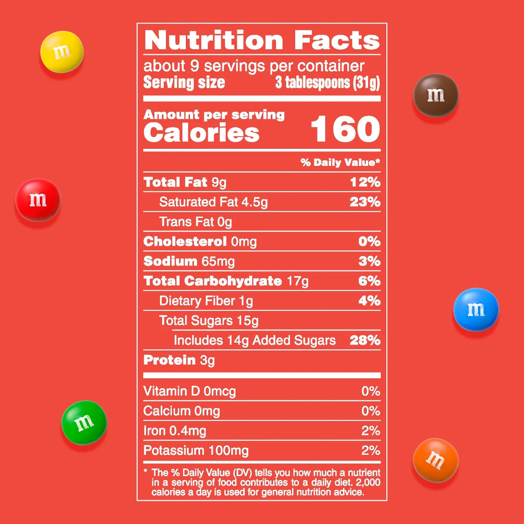 M&M's Minis Bonbons au chocolat au lait et au beurre de cacahuète