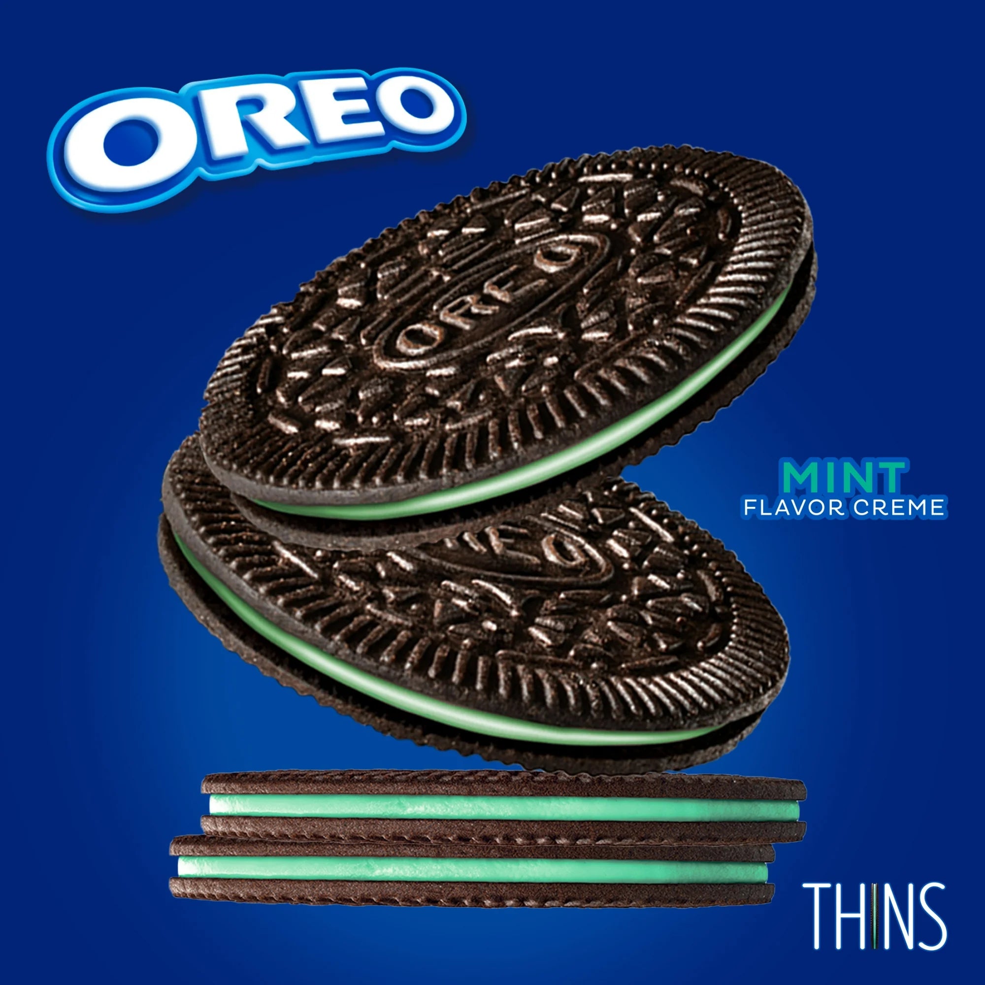 Biscuits Oreo Thins à la crème de menthe et au chocolat – Biscuits Thins à la menthe et au chocolat