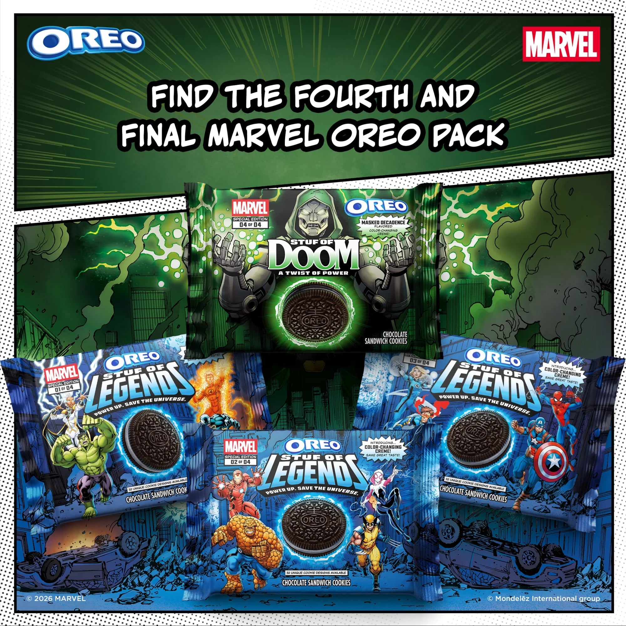 Marvel Oreo Stuf of Doom Chocolate Sandwich Cookies – Special Edition American Oreo Cookies