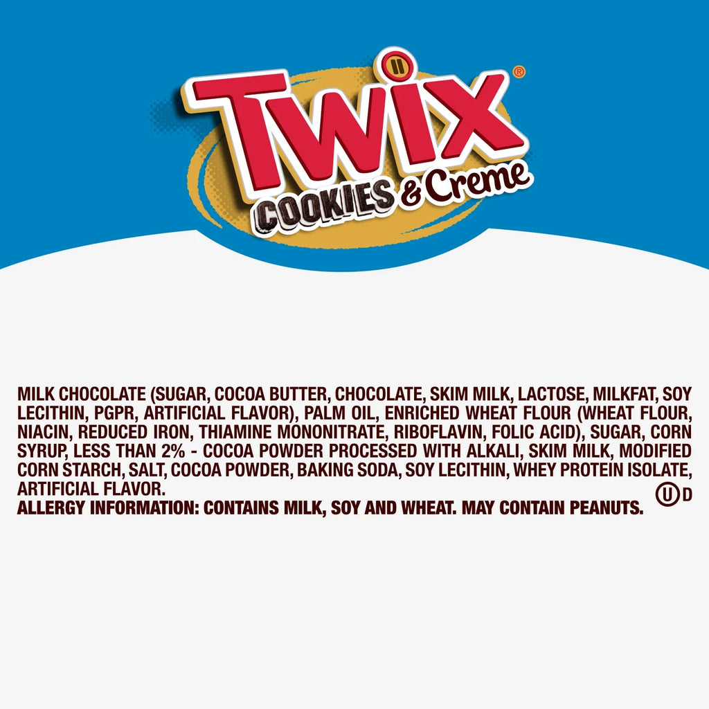 Twix Cookies & Creme Chocolate Candy Bar