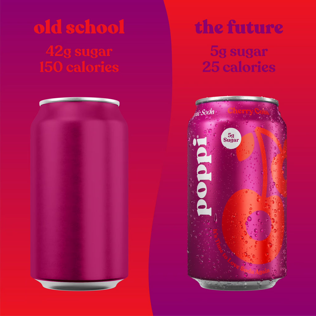 Soda prébiotique Poppi Cerise Cola
