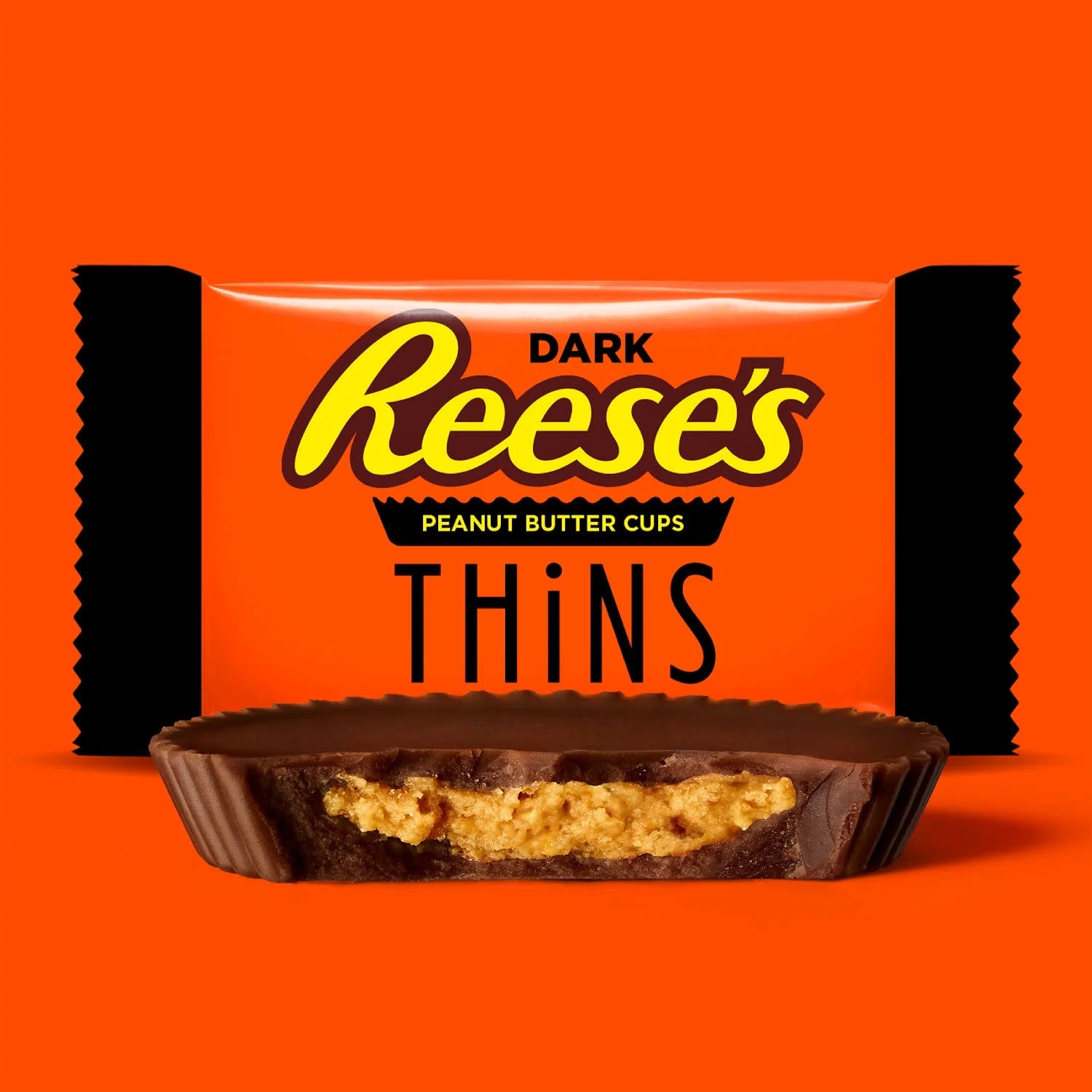 Reese's Thins Dark Chocolate Peanut Butter Cups – Thin American Peanut Butter Candy