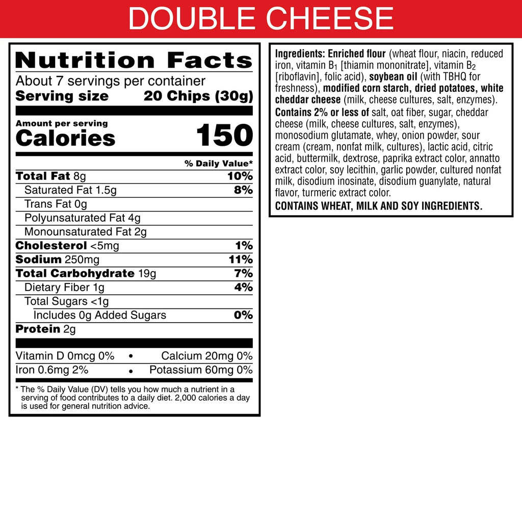 Cheez-It Snap'd Double Cheese Cheesy Baked Chips