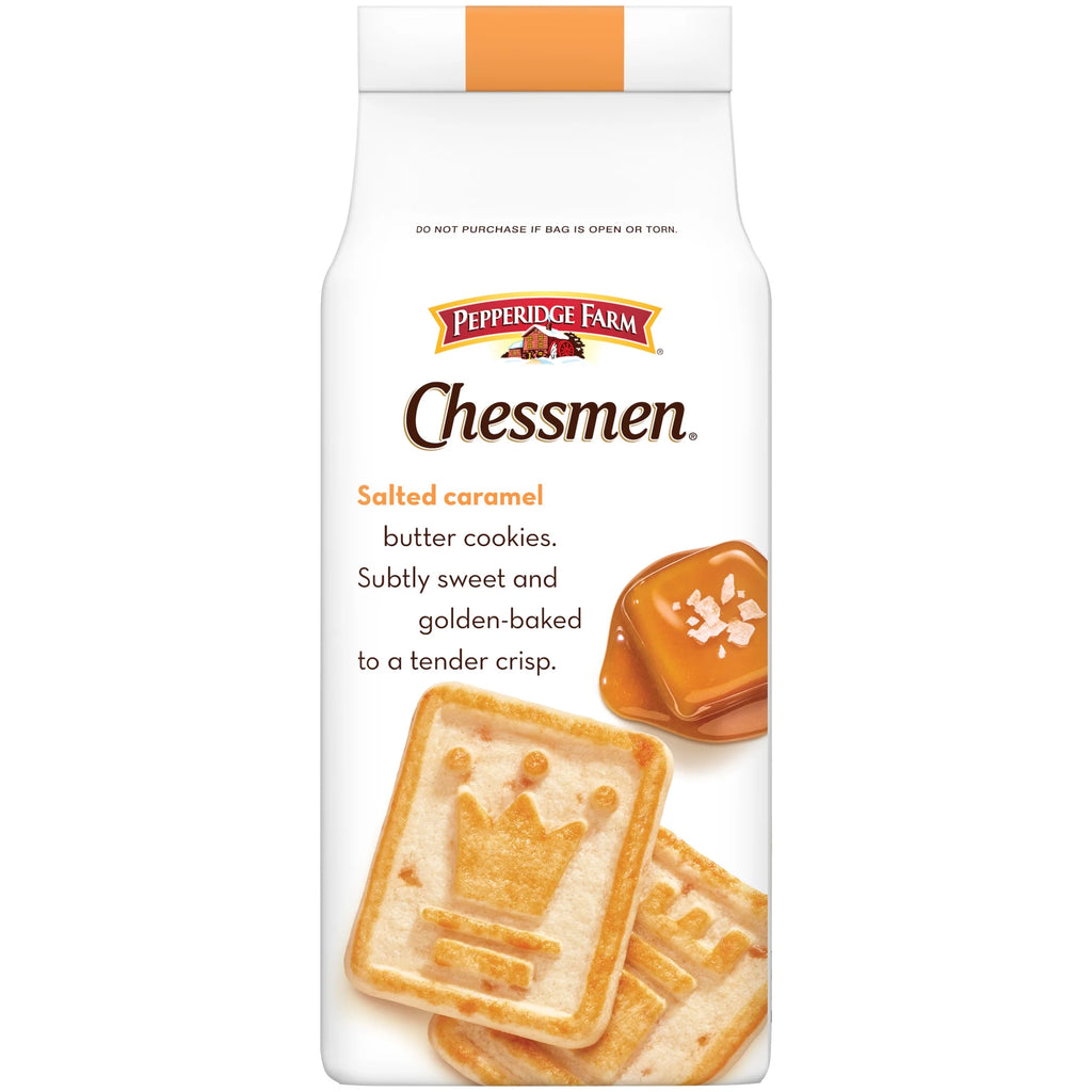 Pepperidge Farm Chessmen Salted Caramel Cookies – Classic American Cookies