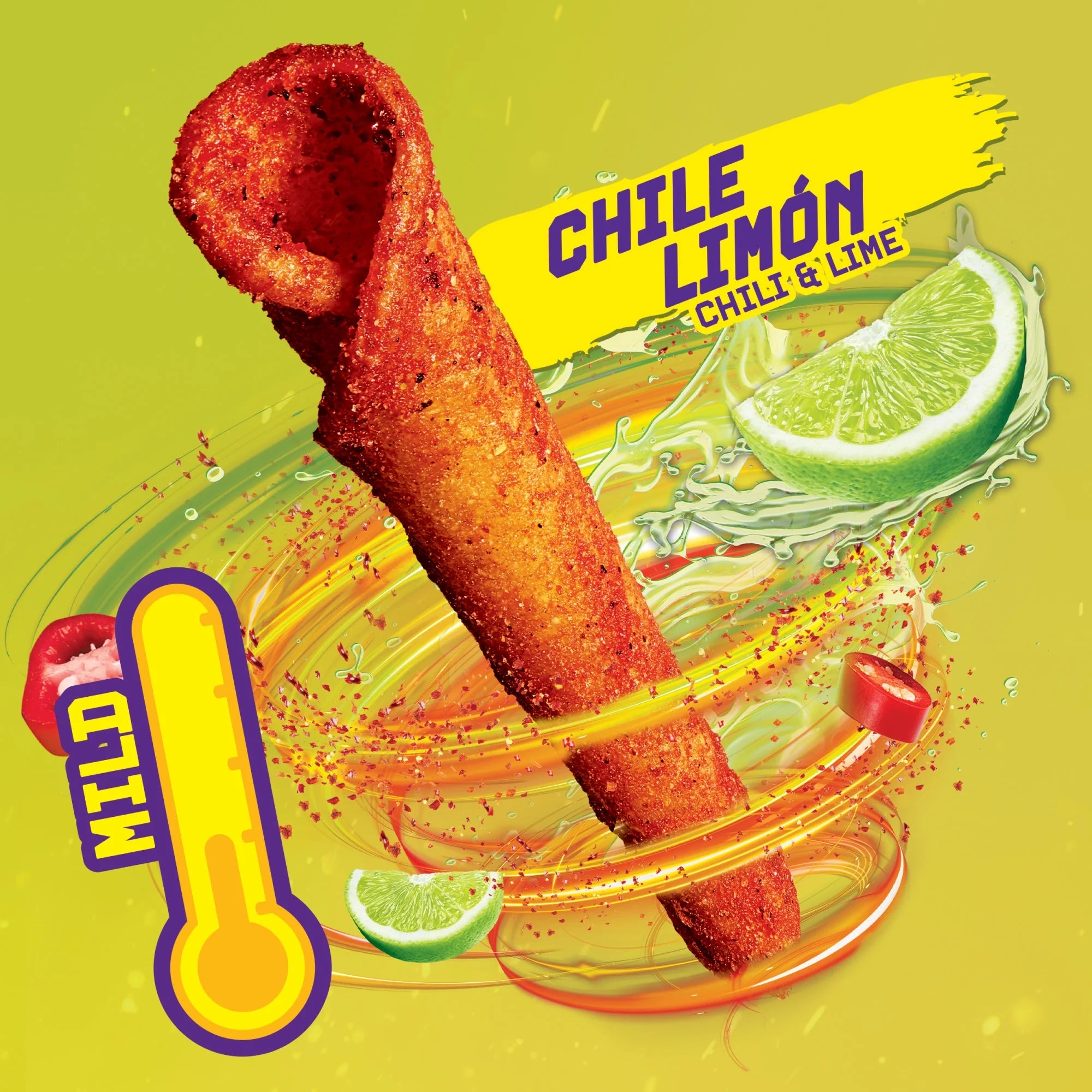Takis Chile Limon Tortilla Chips roulées