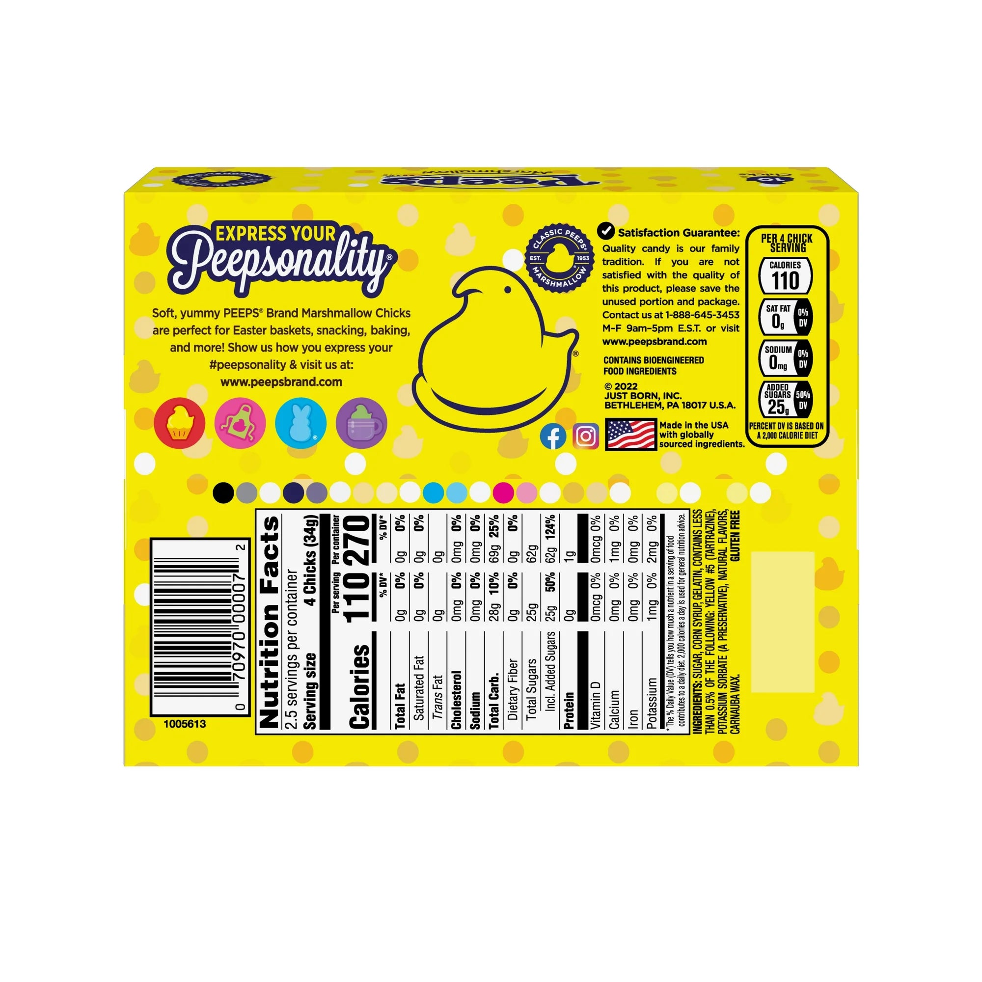 Peeps Yellow Marshmallow Chicks