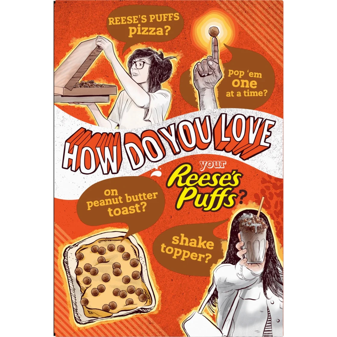 Céréales Reese's Puffs au chocolat et au beurre de cacahuète