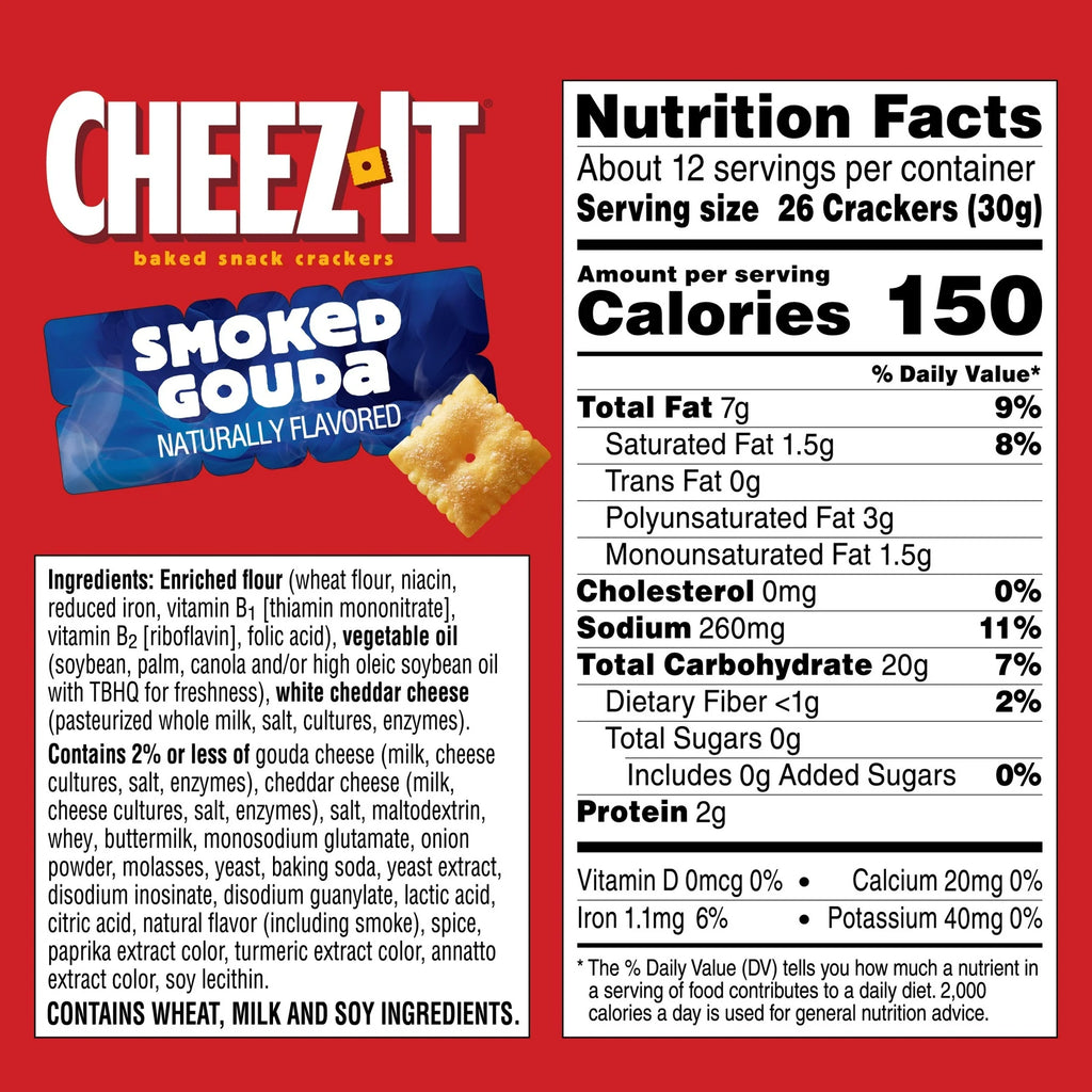 Cheez-It Smoked Gouda Cheese Crackers