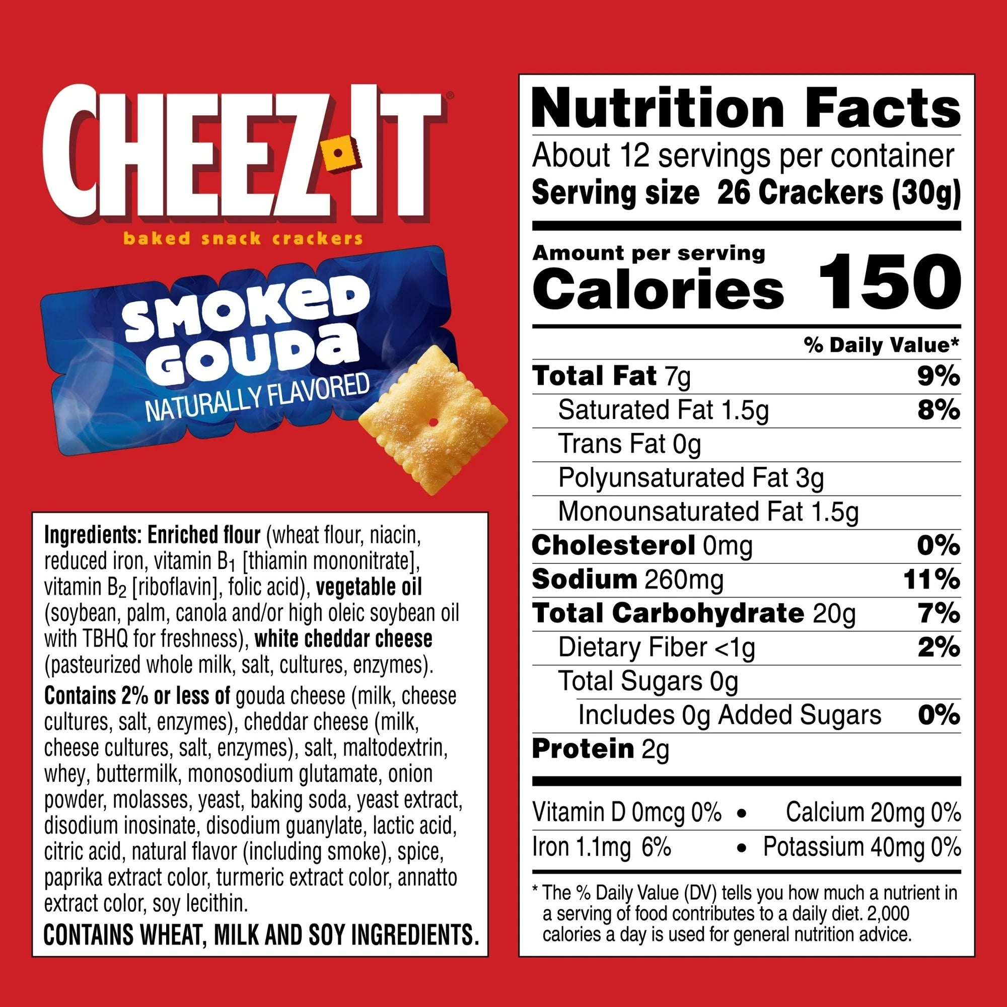 Cheez-It Smoked Gouda Cheese Crackers