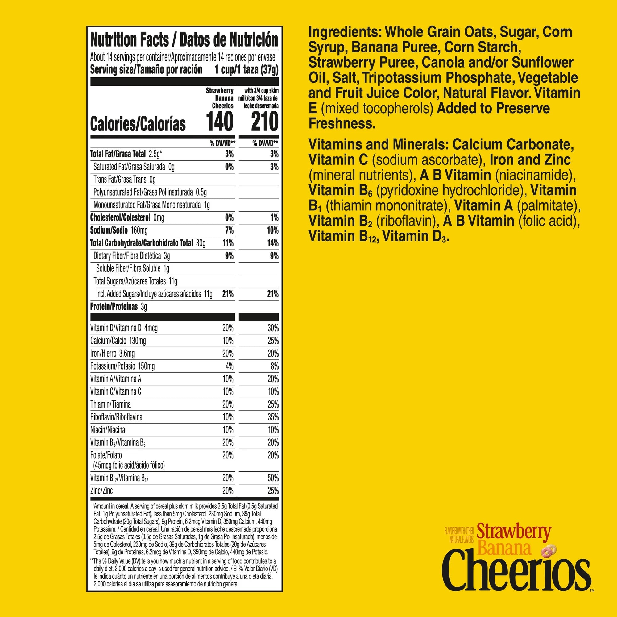 Céréales Cheerios Fraise Banane
