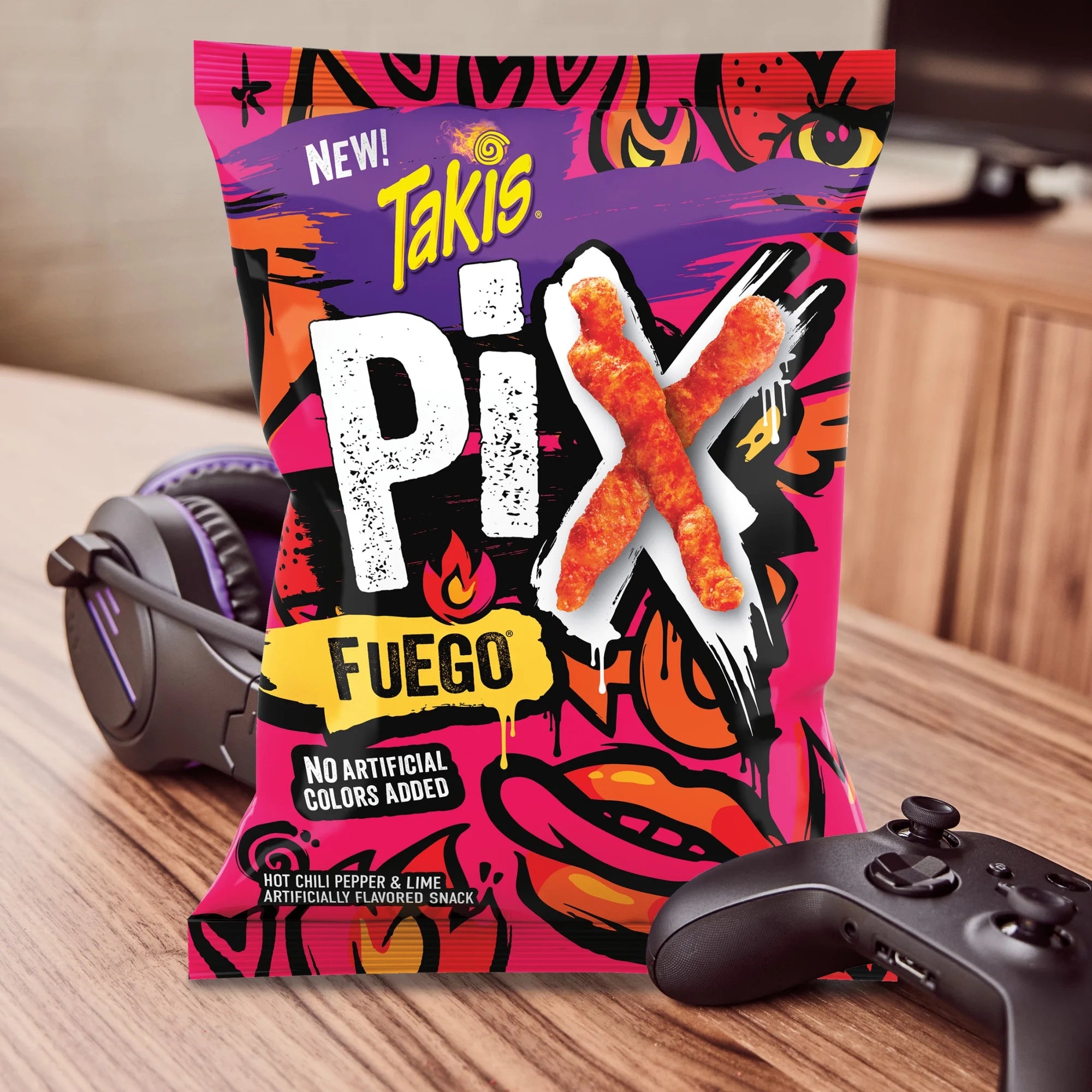 Takis Fuego Pix Crunchy Corn Puff Snack