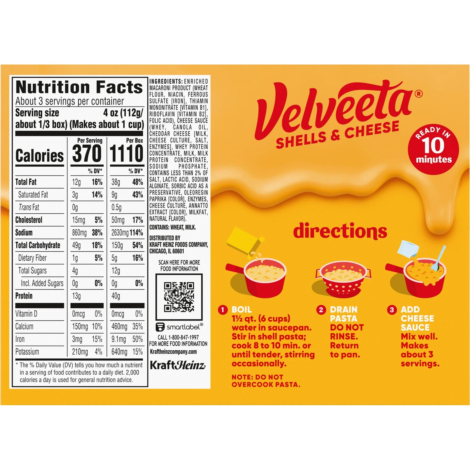Macaroni au fromage Velveeta Original