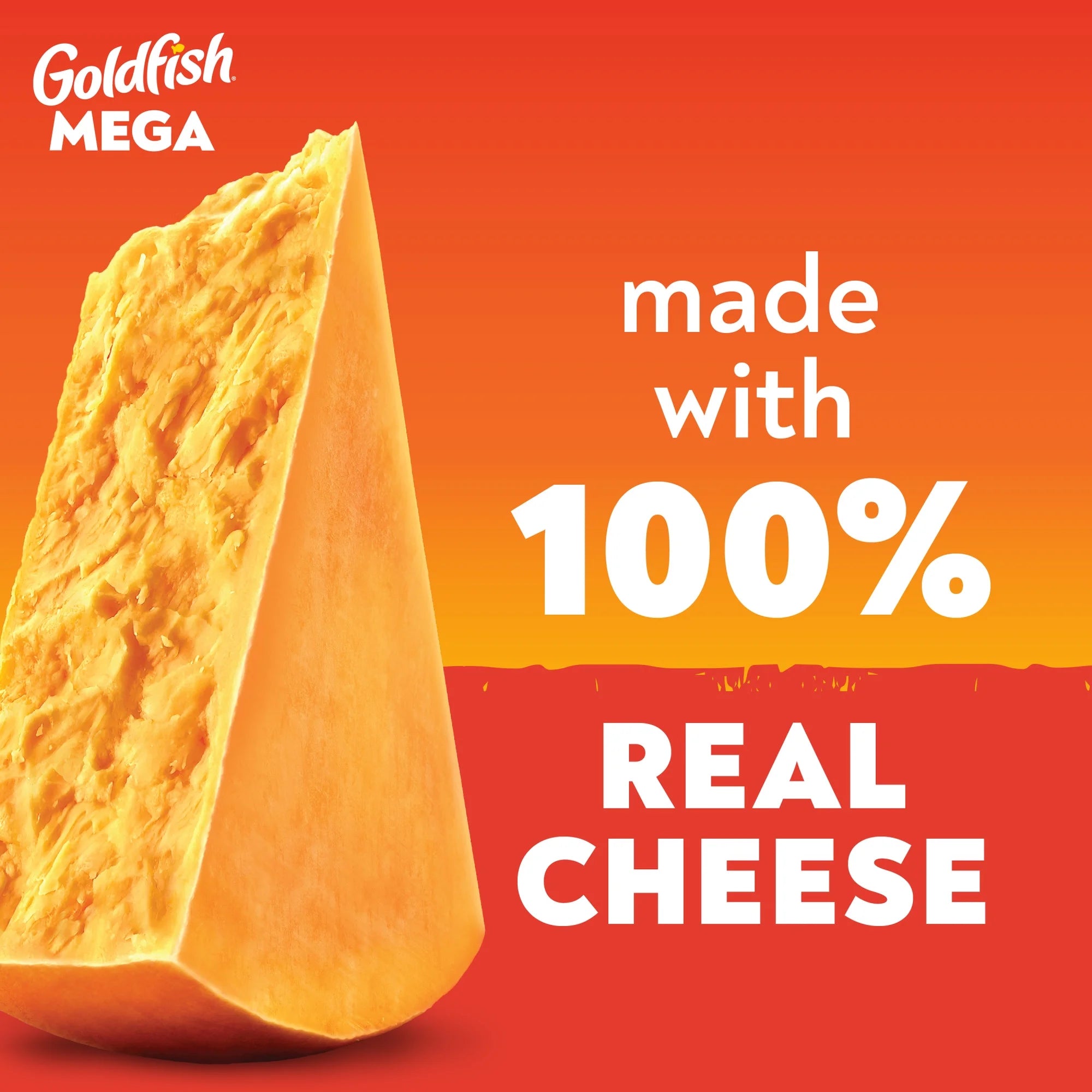 Goldfish Mega Bites Sharp Cheddar Crackers