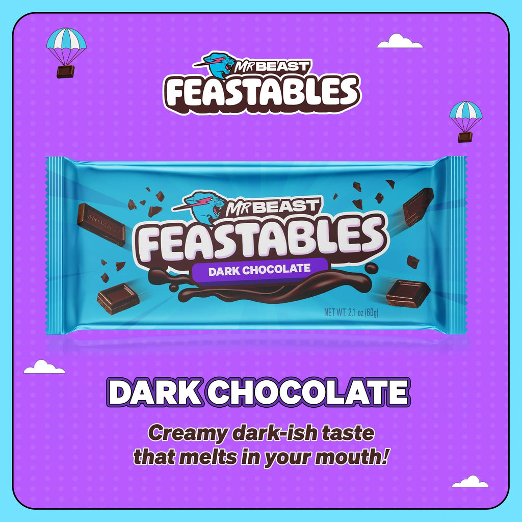 Feastables MrBeast Barre de chocolat noir