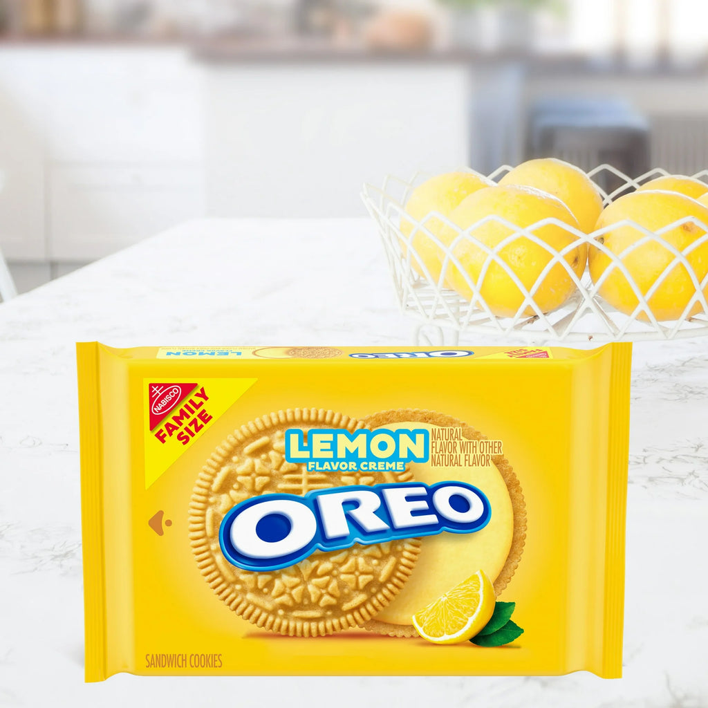 Oreo Lemon Creme Sandwich Cookies – American Sandwich Cookies with Lemon Filling