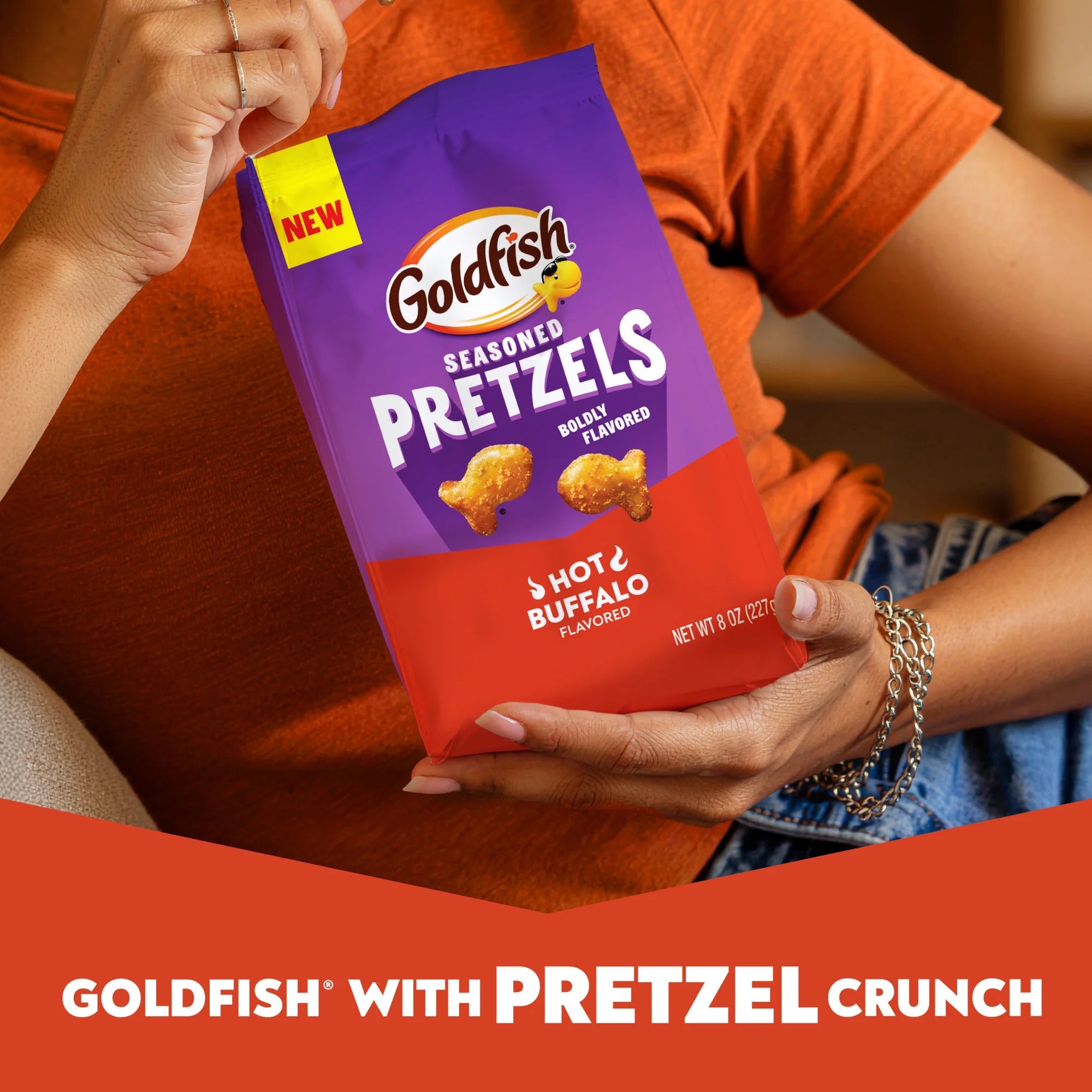 Goldfish Hot Buffalo Seasoned Pretzels