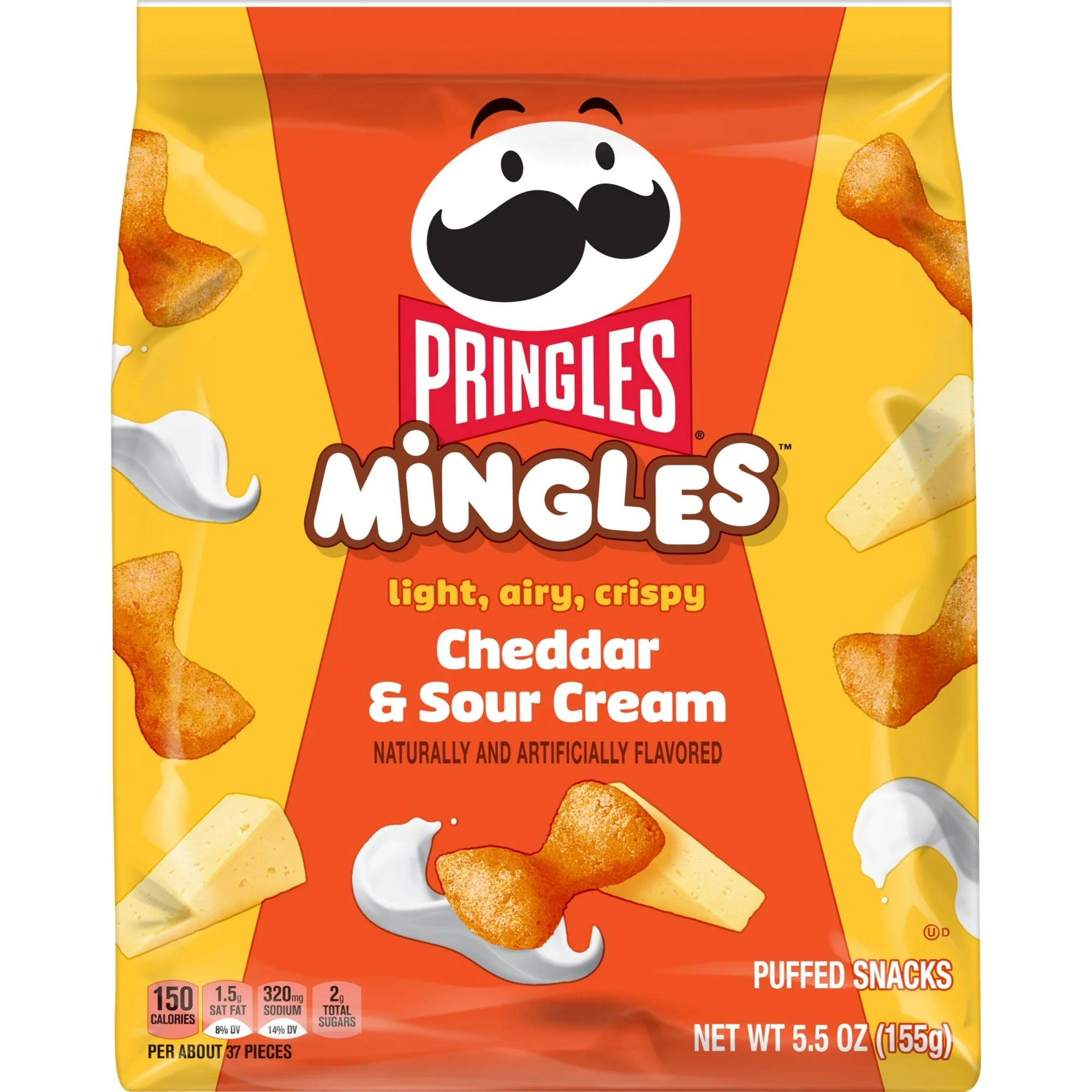 Pringles Mingles Cheddar and Sour Cream Puffed Snacks