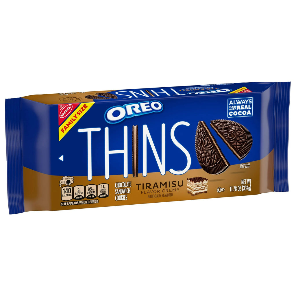 Biscuits Oreo Thins Tiramisu Crème Chocolat Sandwich – Biscuits Saveur Dessert Café