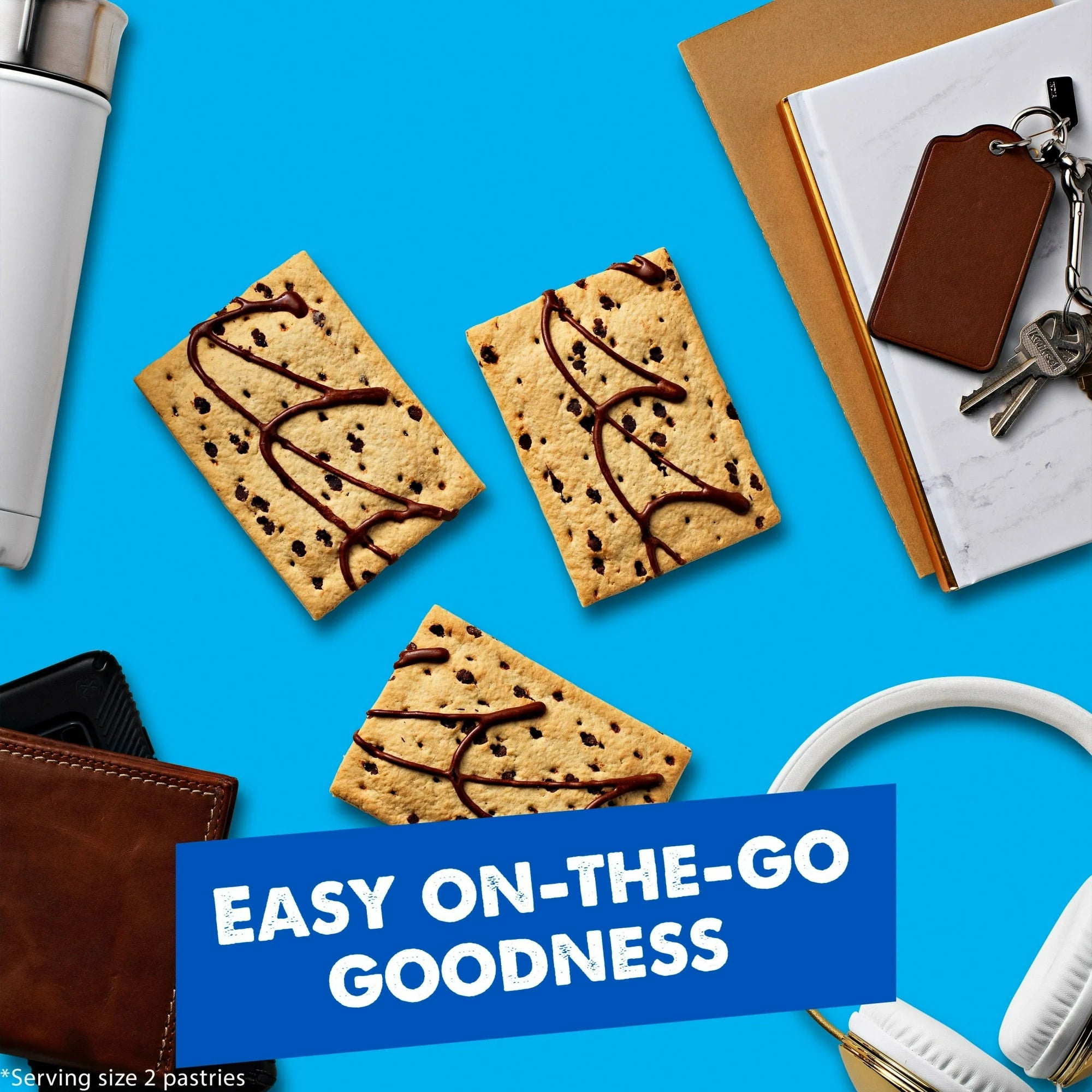 Pop-Tarts Frosted Chocolate Chip Cookie Dough Toaster Pastries