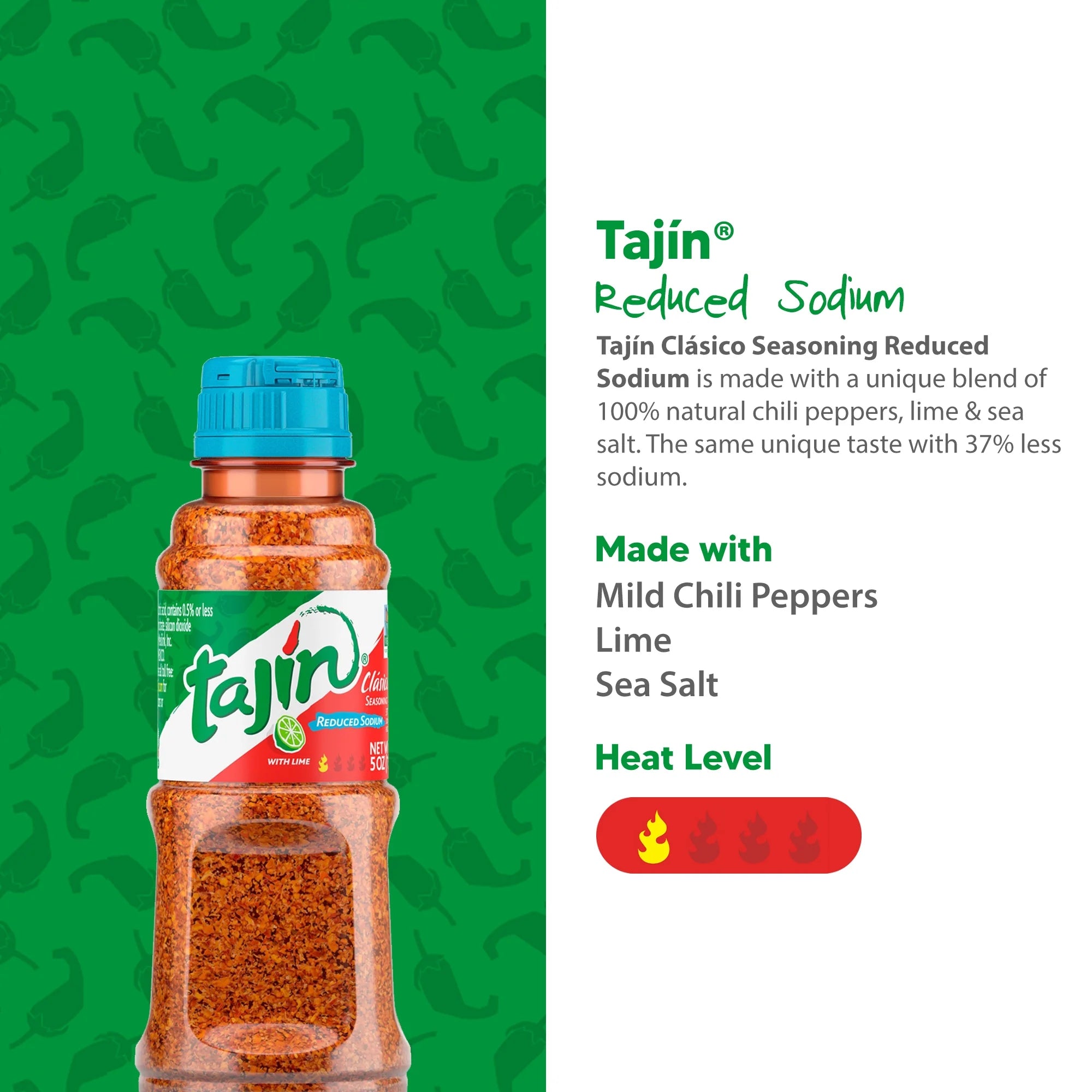 Tajín® Clásico Reduced Sodium Mexican Chili Lime Seasoning