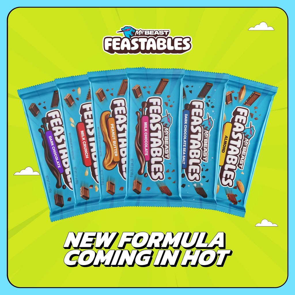 Barre croquante chocolat et beurre de cacahuète MrBeast Feastables