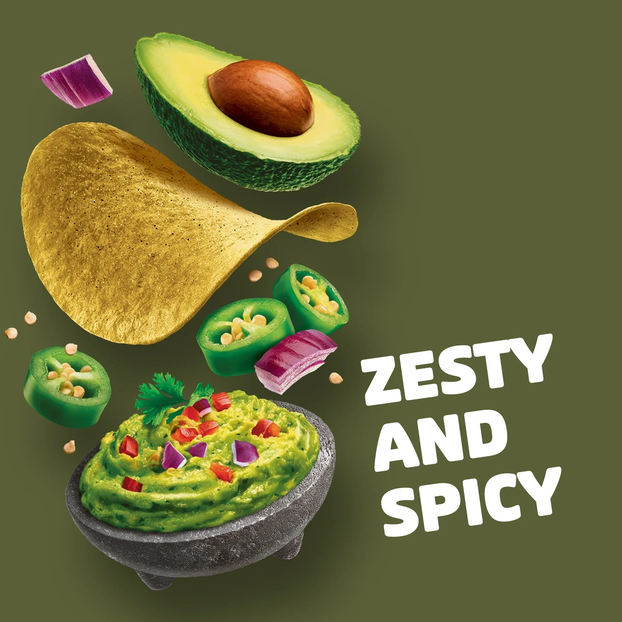 Chips Pringles au guacamole épicé