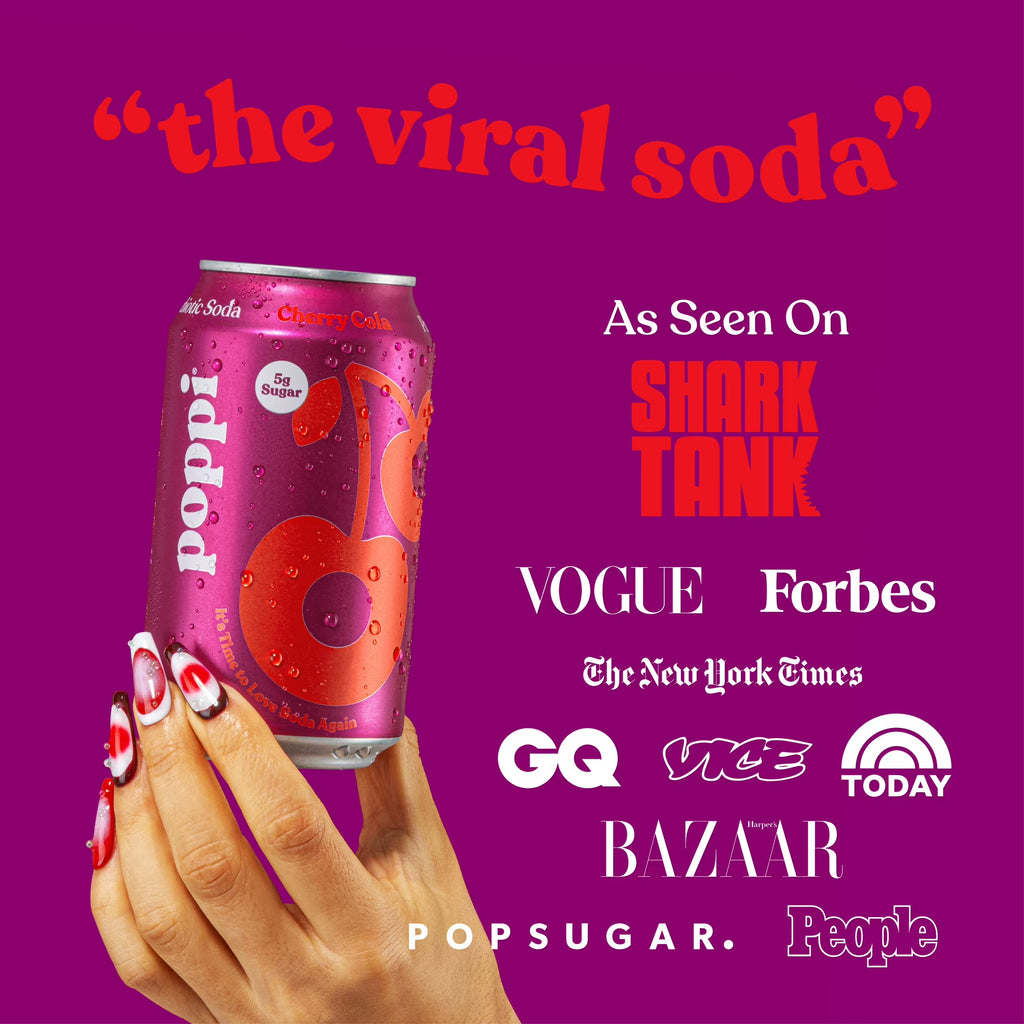 Soda prébiotique Poppi Cerise Cola