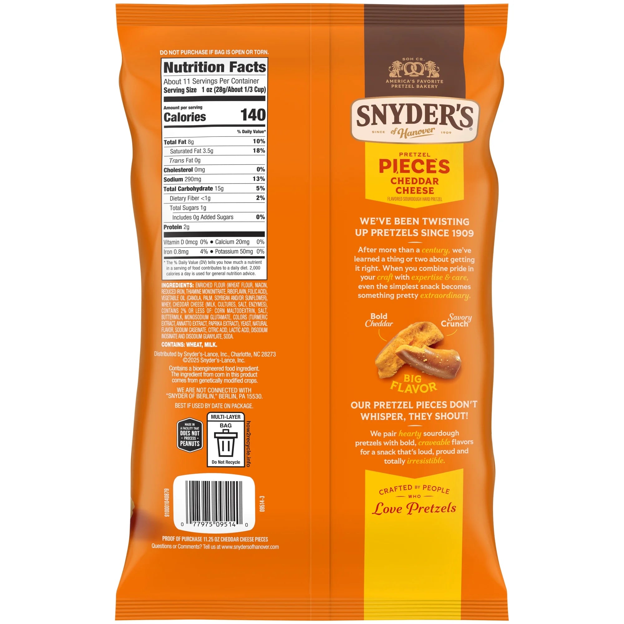 Snyder's of Hanover Cheddar Cheese Pretzel Pieces