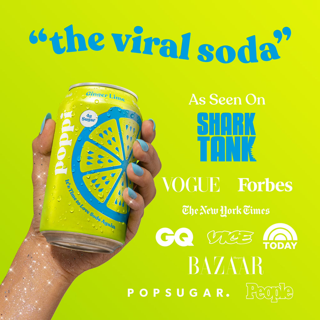 poppi Prebiotic Soda Ginger Lime