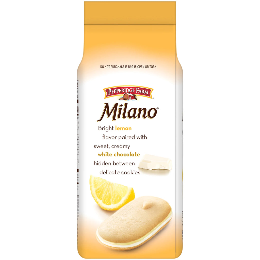 Biscuits Pepperidge Farm Milano au chocolat blanc et au citron – Biscuits américains classiques