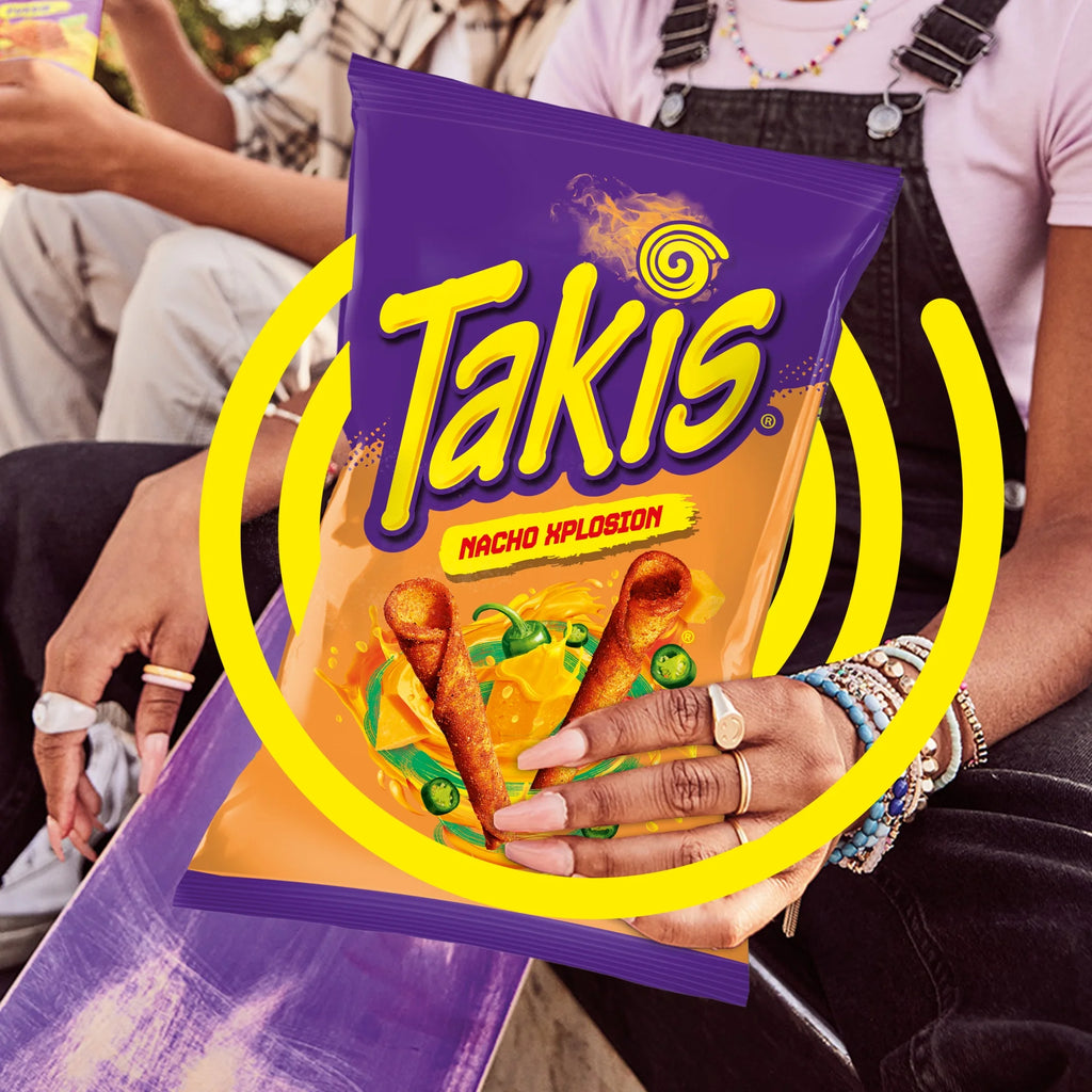 Chips tortilla roulées Takis Nacho Xplosion