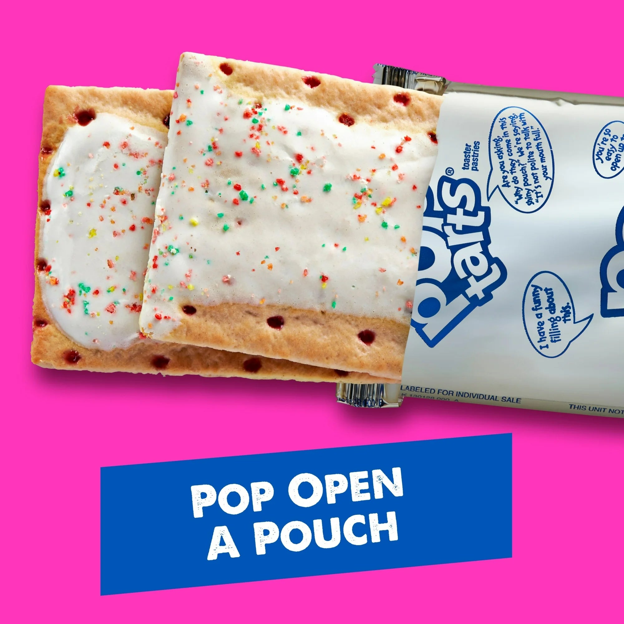 Pâtisseries Pop-Tarts à la fraise givrée