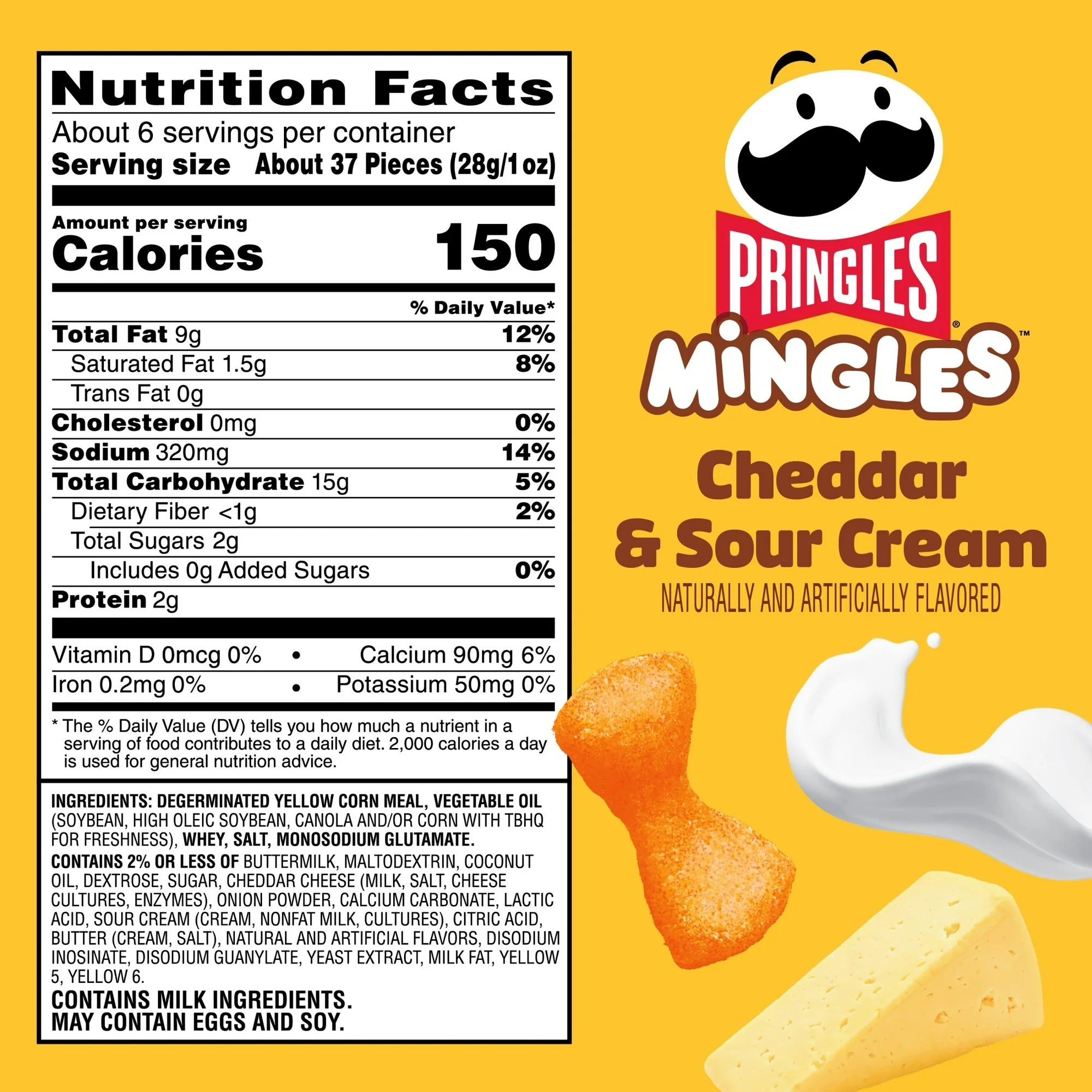 Pringles Mingles Cheddar and Sour Cream Puffed Snacks