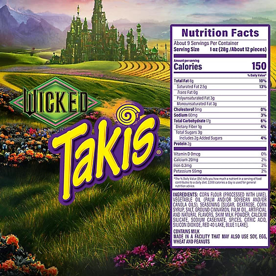 Croustilles de maïs Takis « Wicked Spellbinding Sweet »