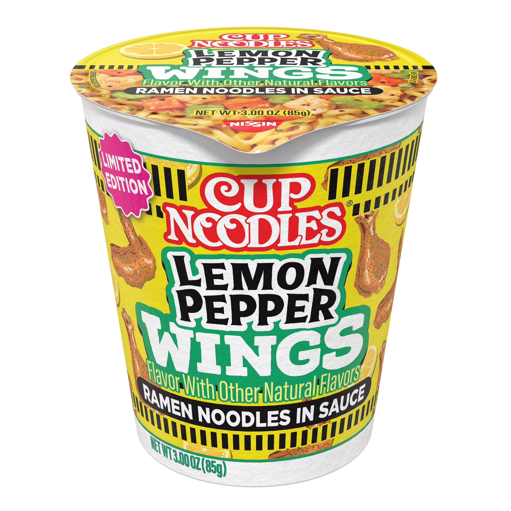 Nissin Cup Noodles Hot Wings Lemon Pepper Flavor