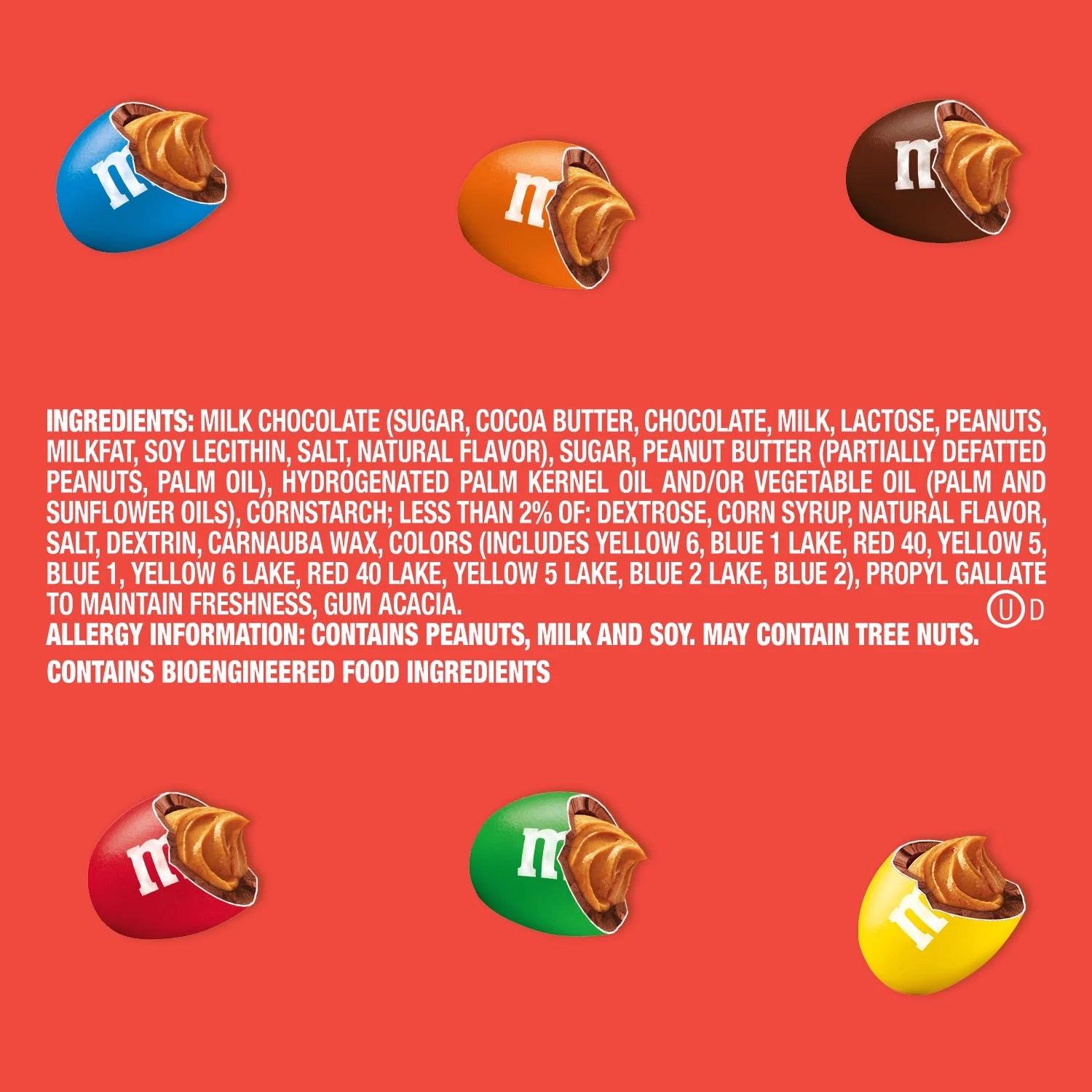 M&M's Mega Bonbons au chocolat et au beurre de cacahuète
