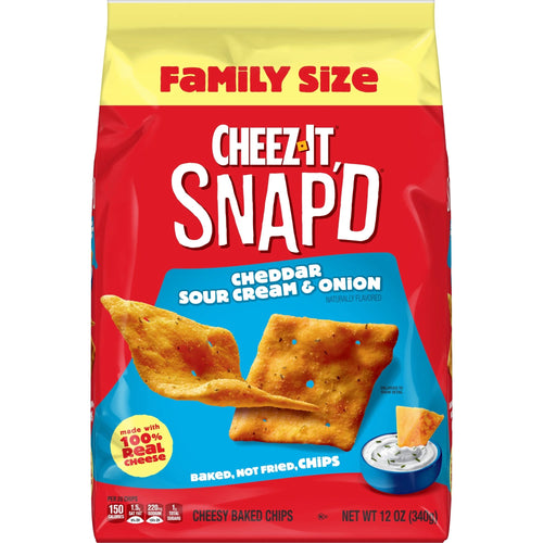 Cheez-It Snap'd Cheddar Sour Cream and Onion Cheesy Baked Chips
