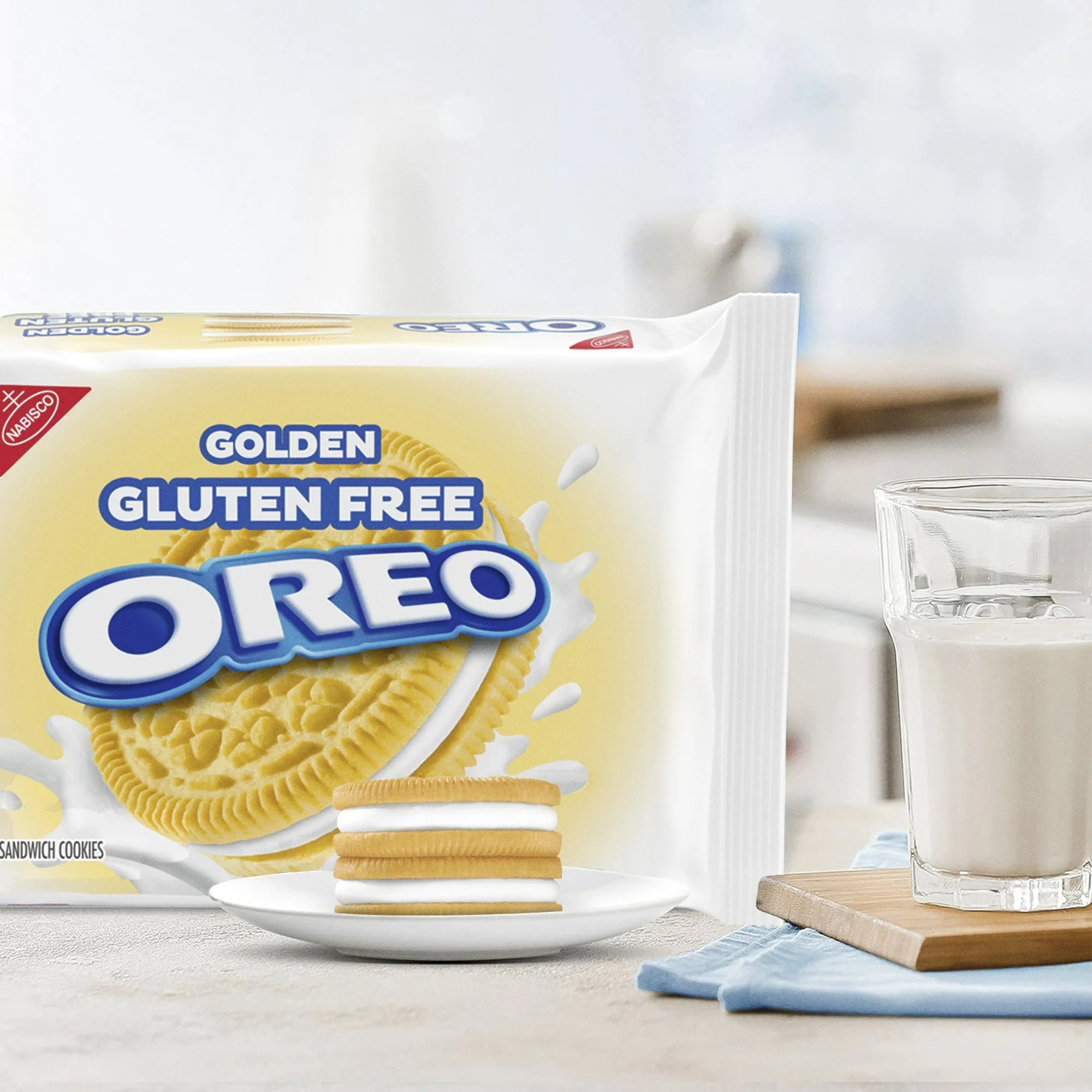 Biscuits Oreo sans gluten, saveur vanille