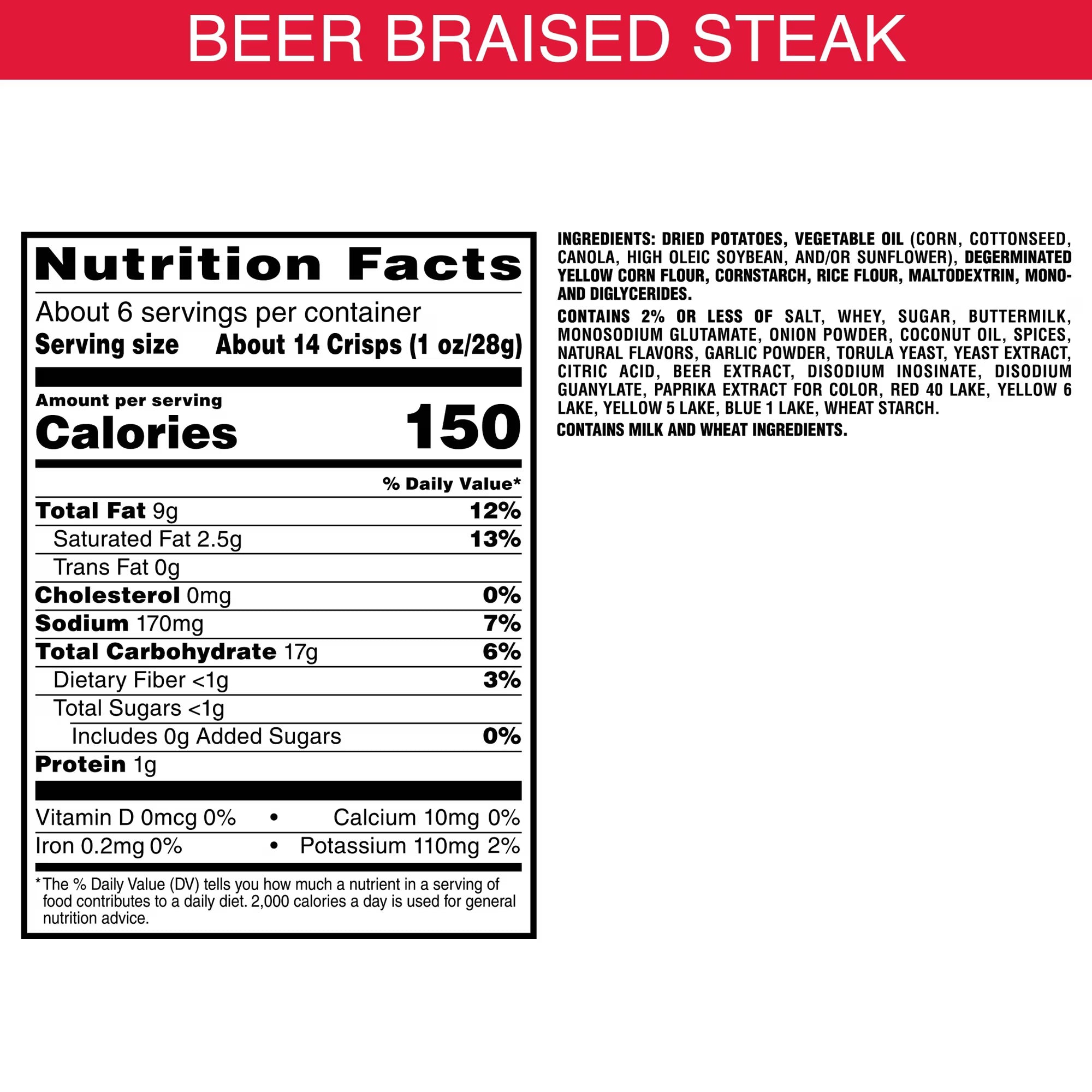Pringles Beer-Braised Steak