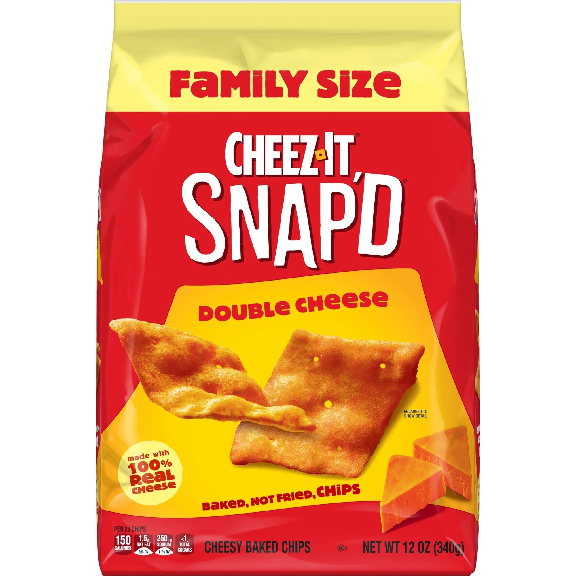 Cheez-It Snap'd Double Cheese Cheesy Baked Chips