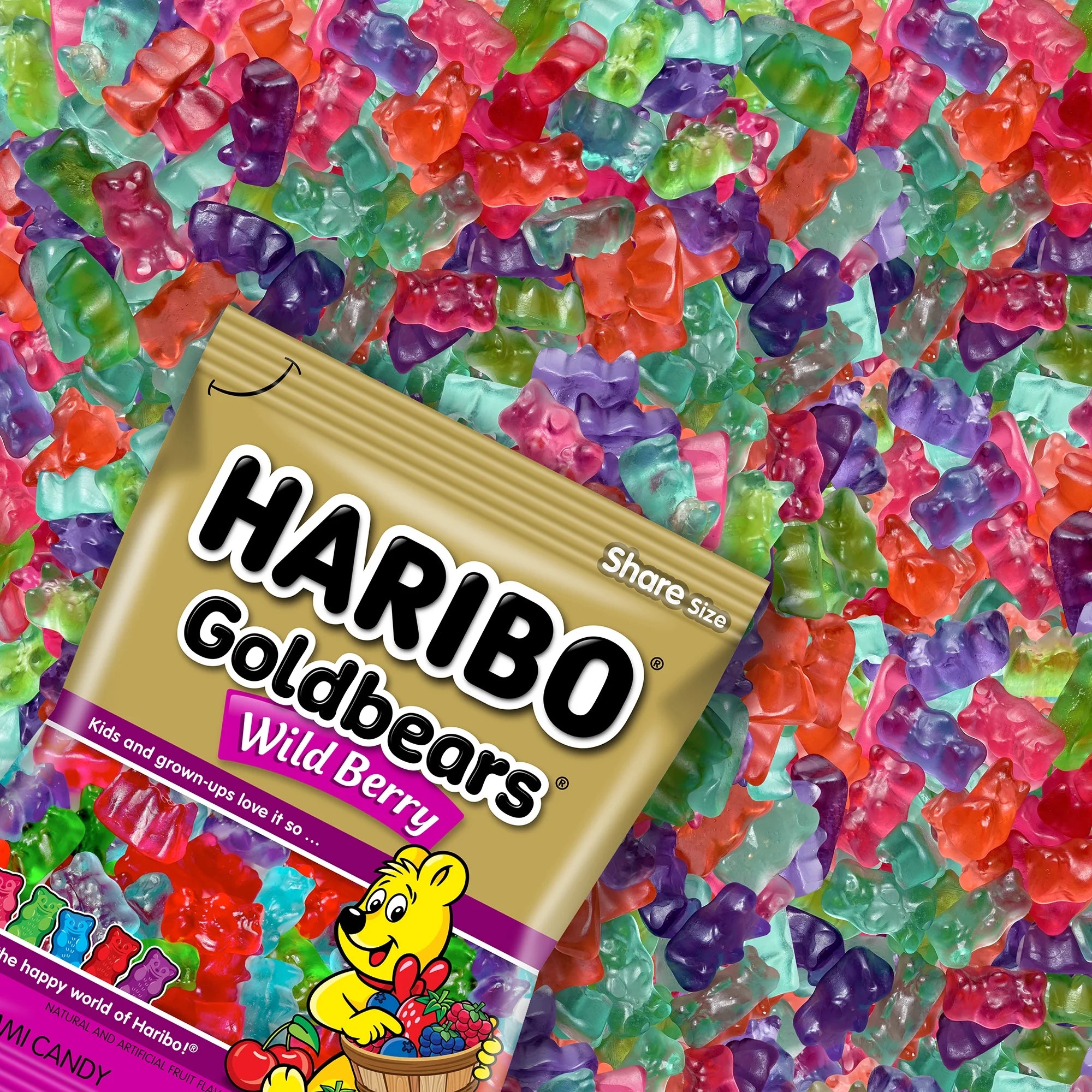 Bonbons gélifiés Haribo Goldbears aux fruits des bois