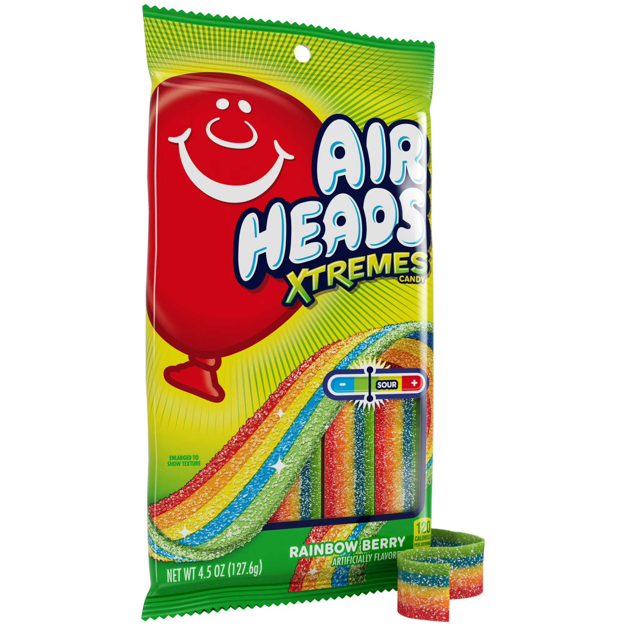 Airheads Xtremes Belts Rainbow Berry Sour Candy