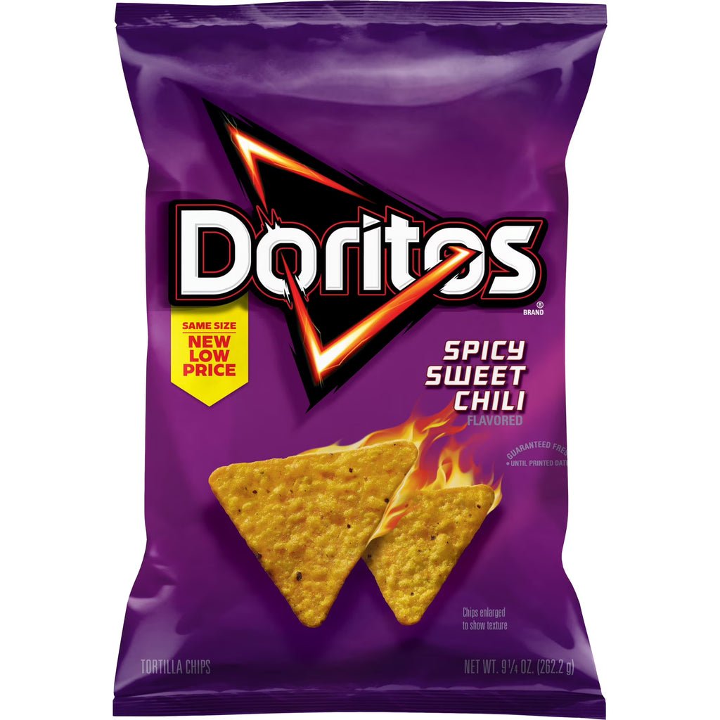 Doritos Tortilla Chips Spicy Sweet Chili Flavored Snack Chips