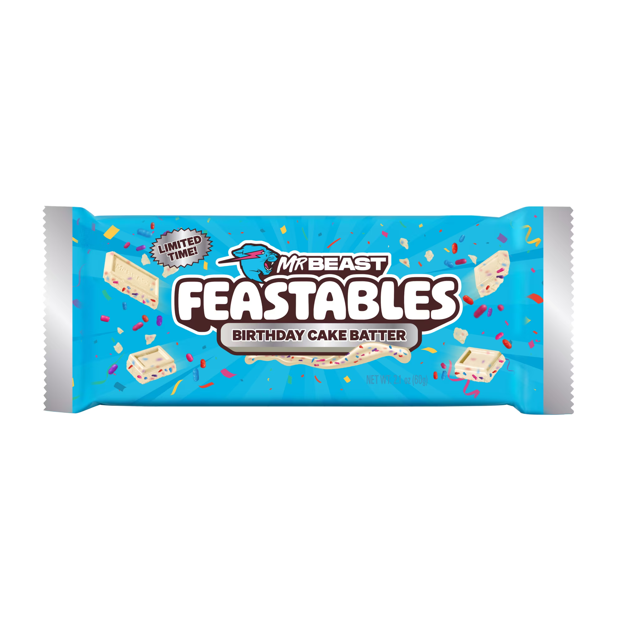 Feastables MrBeast Birthday Batter Chocolate Bar