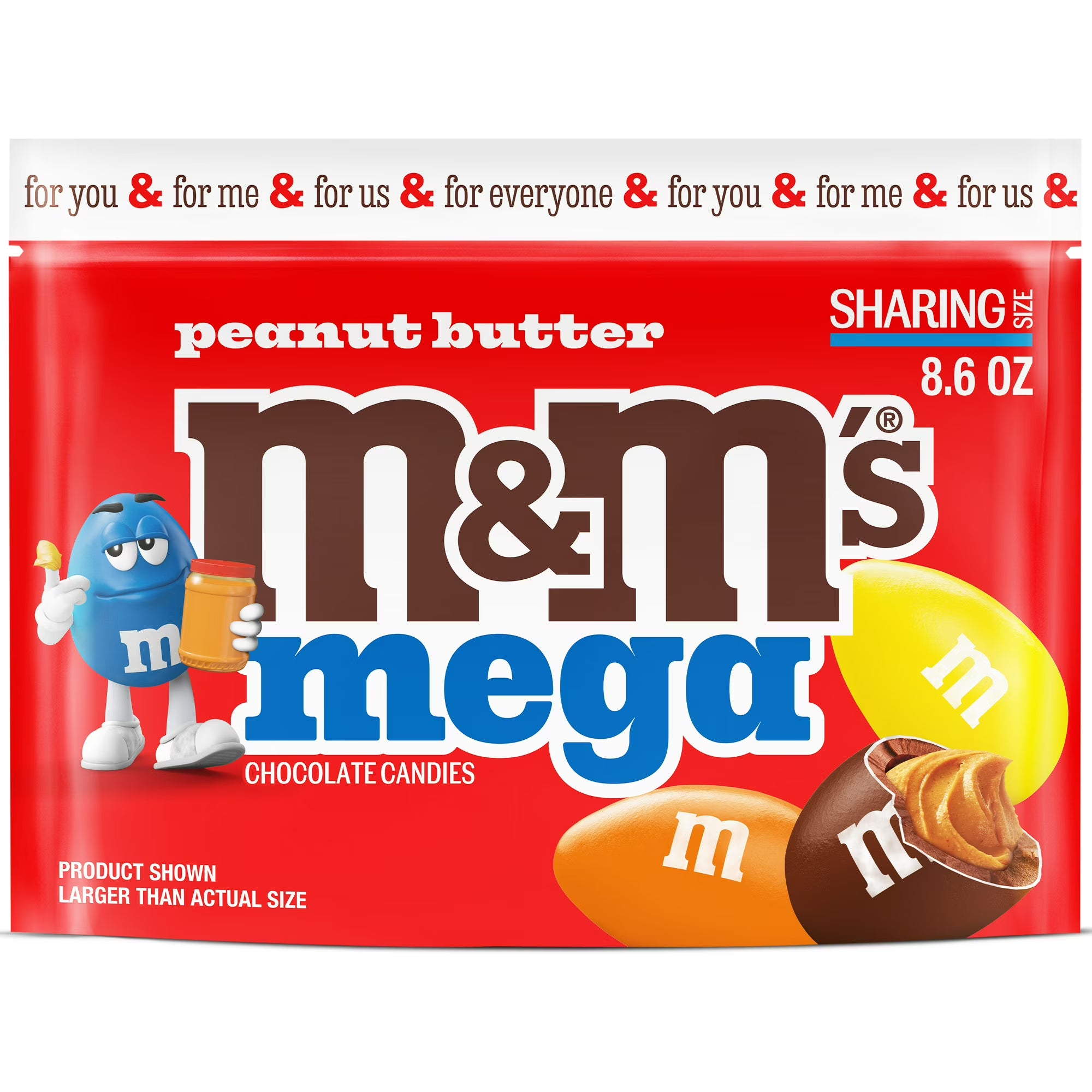 M&M's Mega Peanut Butter Chocolate Candy